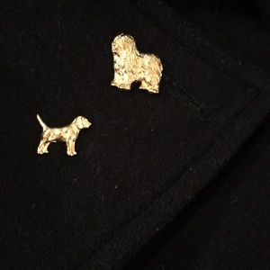 Bundle of dog pins/tie tacks beagle and shaggy dog BOGO